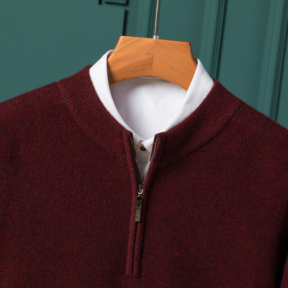 "Hayes Quarter" Wool Sweater - Hayes Carter