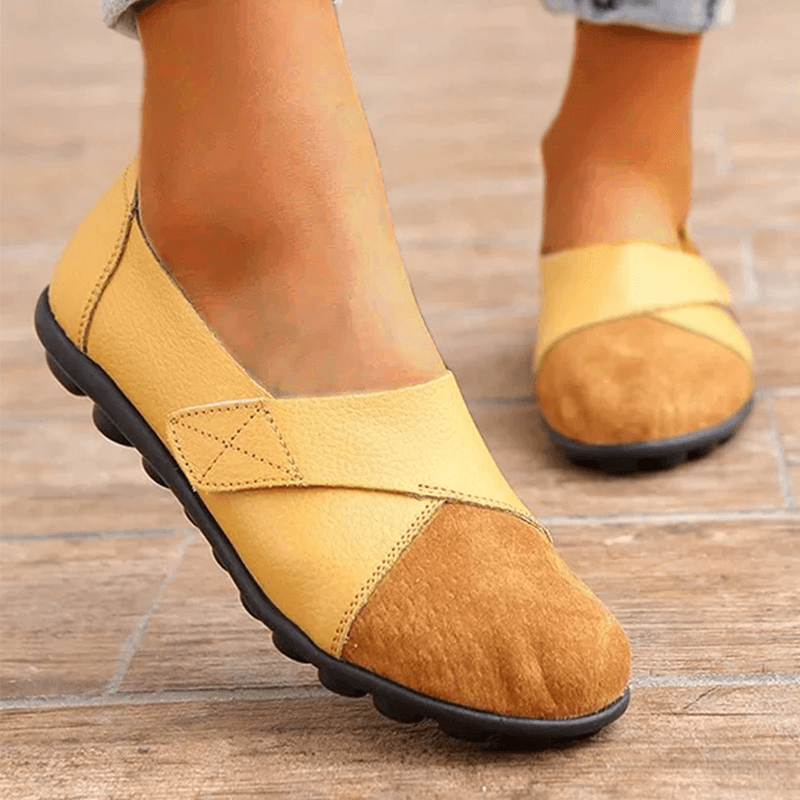 Sapatilha Ortopédica Feminina Loafer Couro - Frete Grátis Loja Rinove